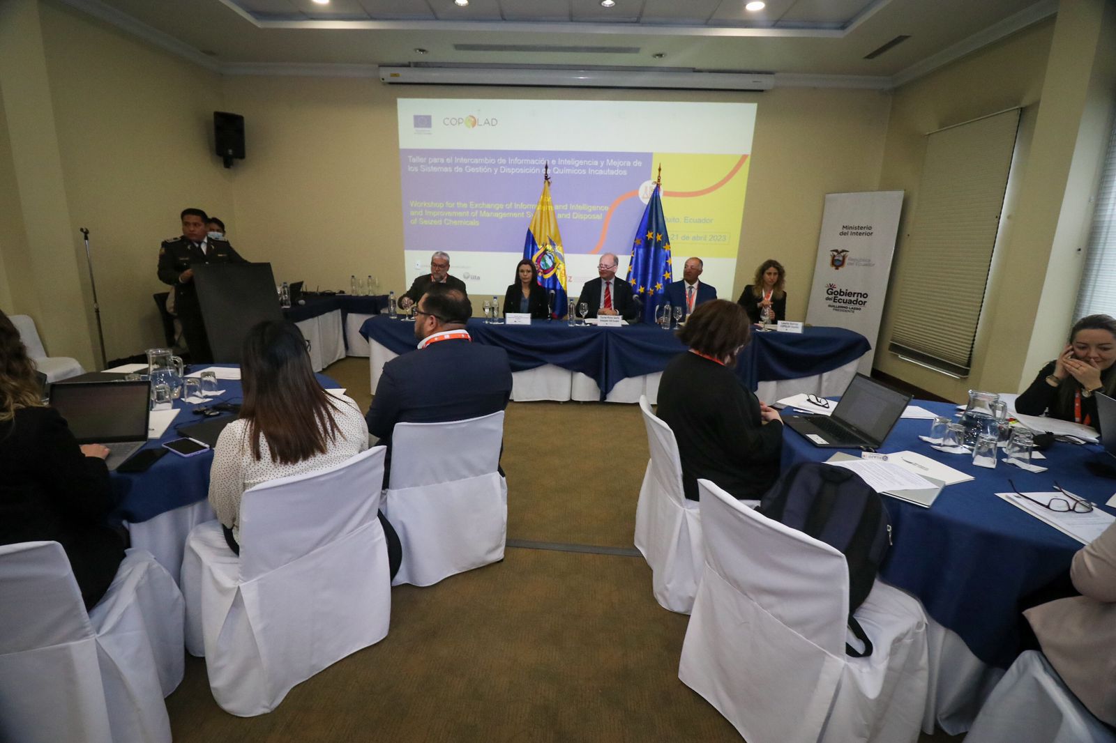reunion de inteligencia en Ecuador